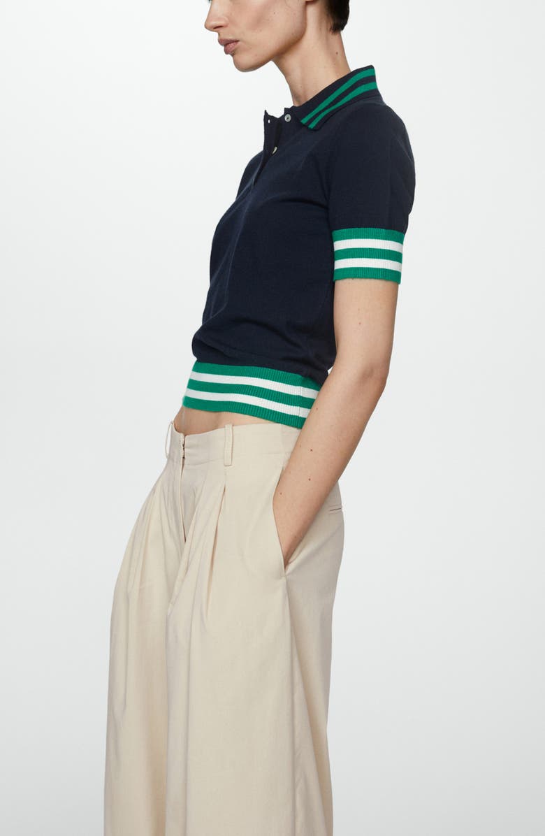 MANGO Pleated Wide Leg Pants, Alternate, color, 