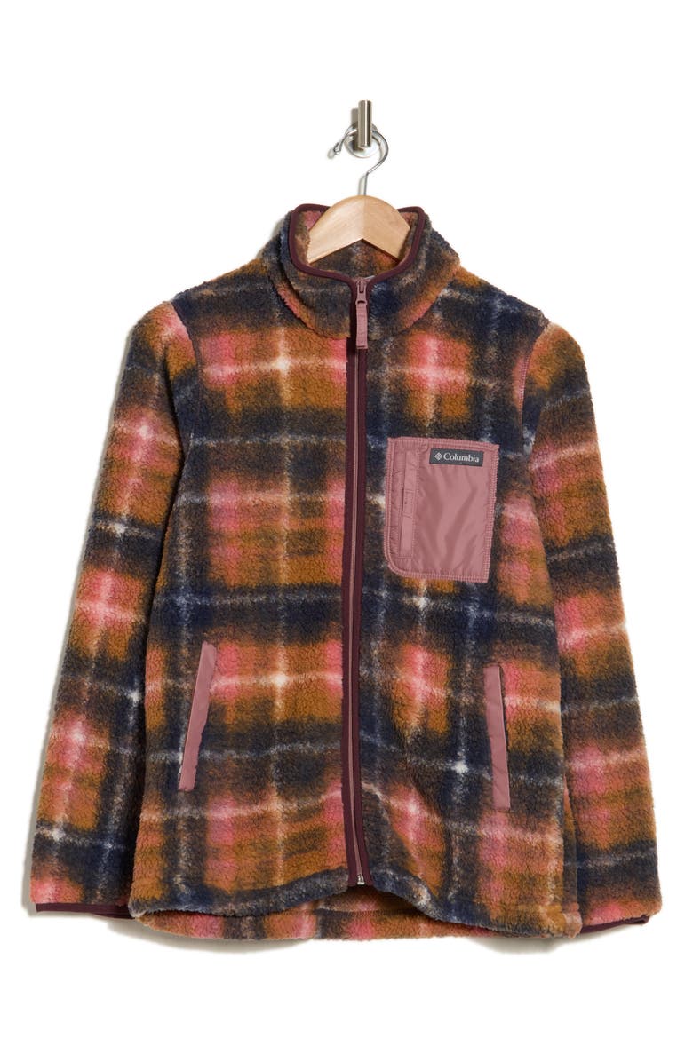 Columbia West Bend<sup>™</sup> Print Full Zip II Faux Shearling Fleece Jacket, Alternate, color, 