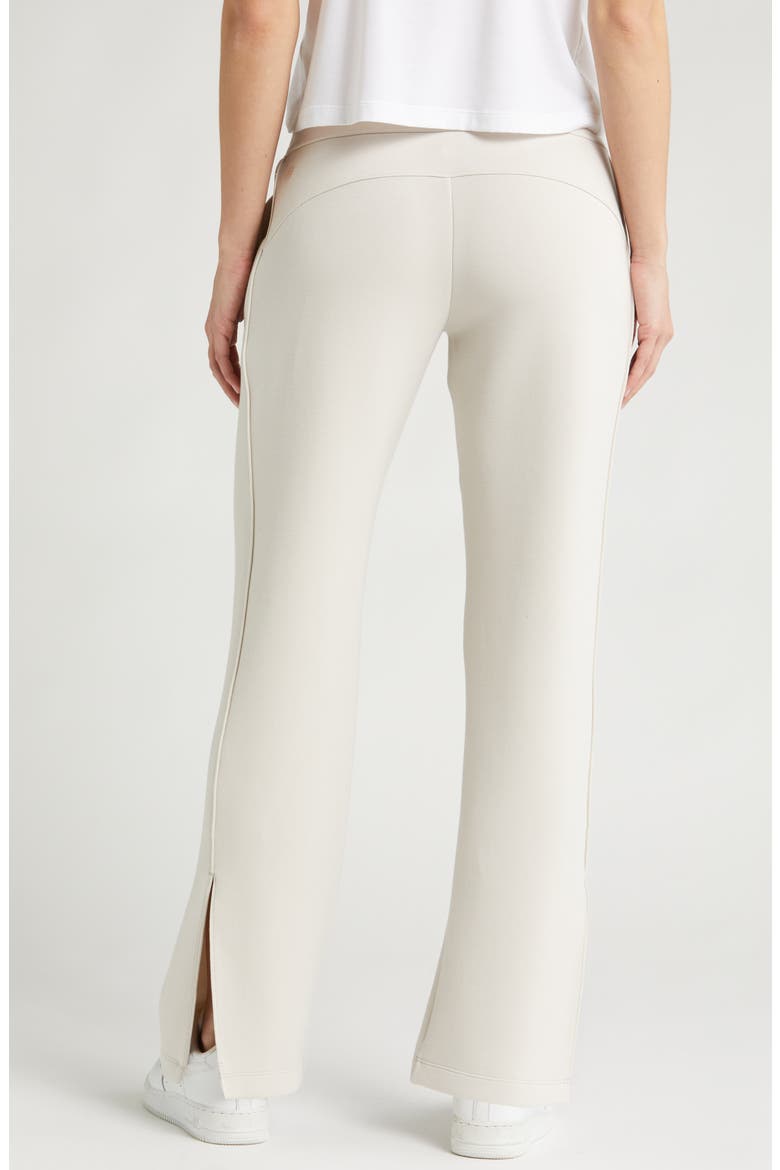 Level Set Straight Leg Slit Hem Track Pants, Alternate, color, GREY MOONBEAM