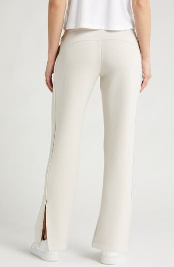 Zella Level Set Straight Leg Slit Hem Track Pants | Nordstrom