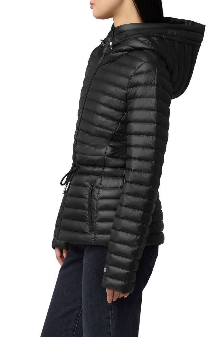 Ayleen Down Puffer Jacket, Alternate, color, BLACK