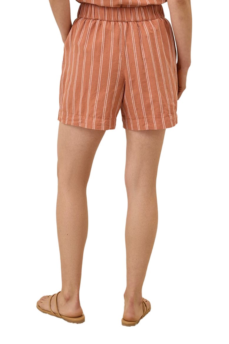Canopy Linen High-Waisted Short Made with Organic Cotton, Alternate, color, Hermosa Stripe