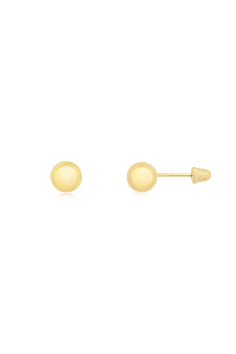 Baby Ball Screw Back Stud Earrings, Main, color, Yellow Gold