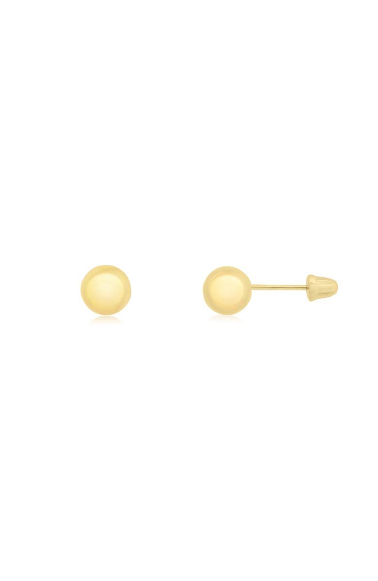 The Lovery Fine Jewelry Baby Ball Screw Back Stud Earrings, Main, color, Yellow Gold