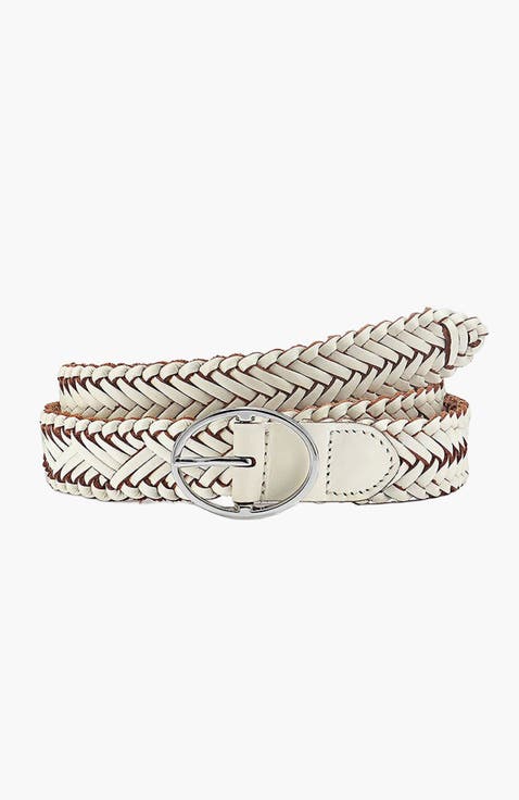 Women's Woven Leather Belt