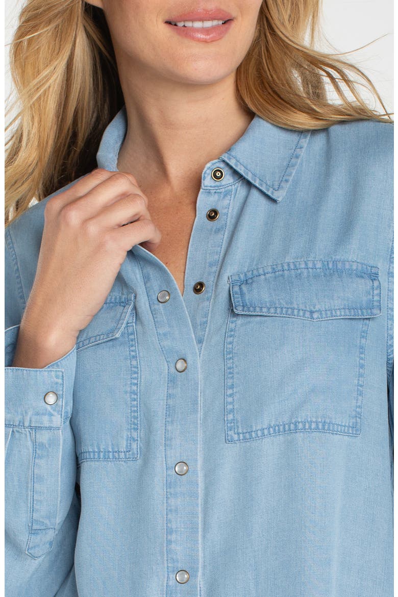 Pocket Denim Shirt, Alternate, color, MALIBU LIGHT
