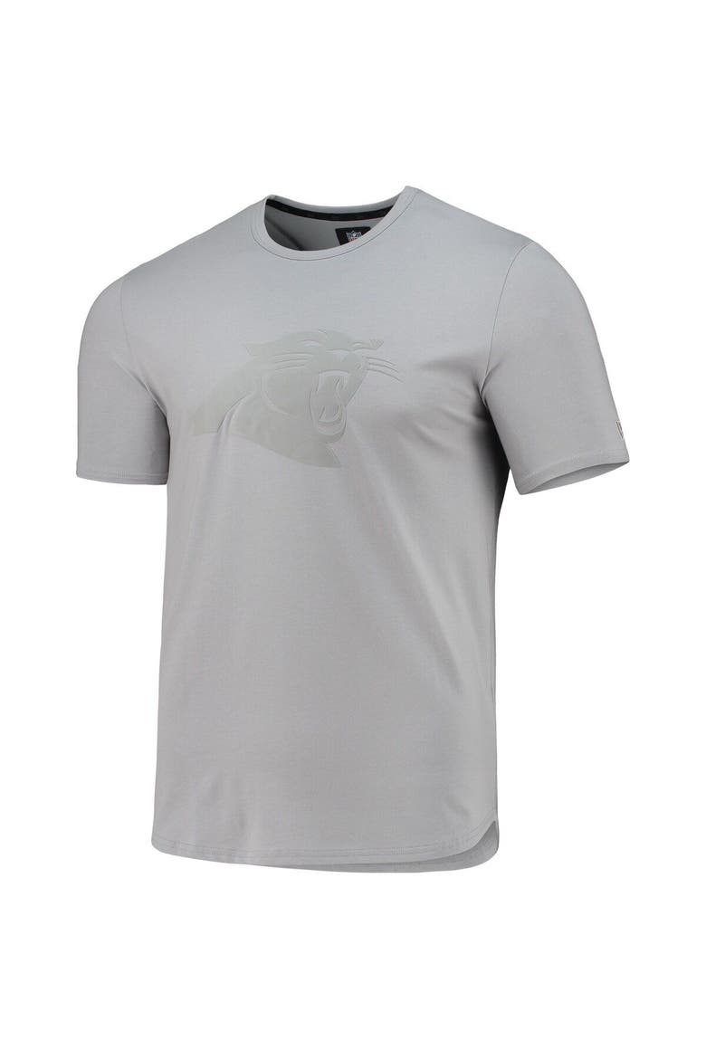 Men's 5th & Ocean by New Era Gray Carolina Panthers Stretch Tri-Blend T-Shirt, Alternate, color, Gray
