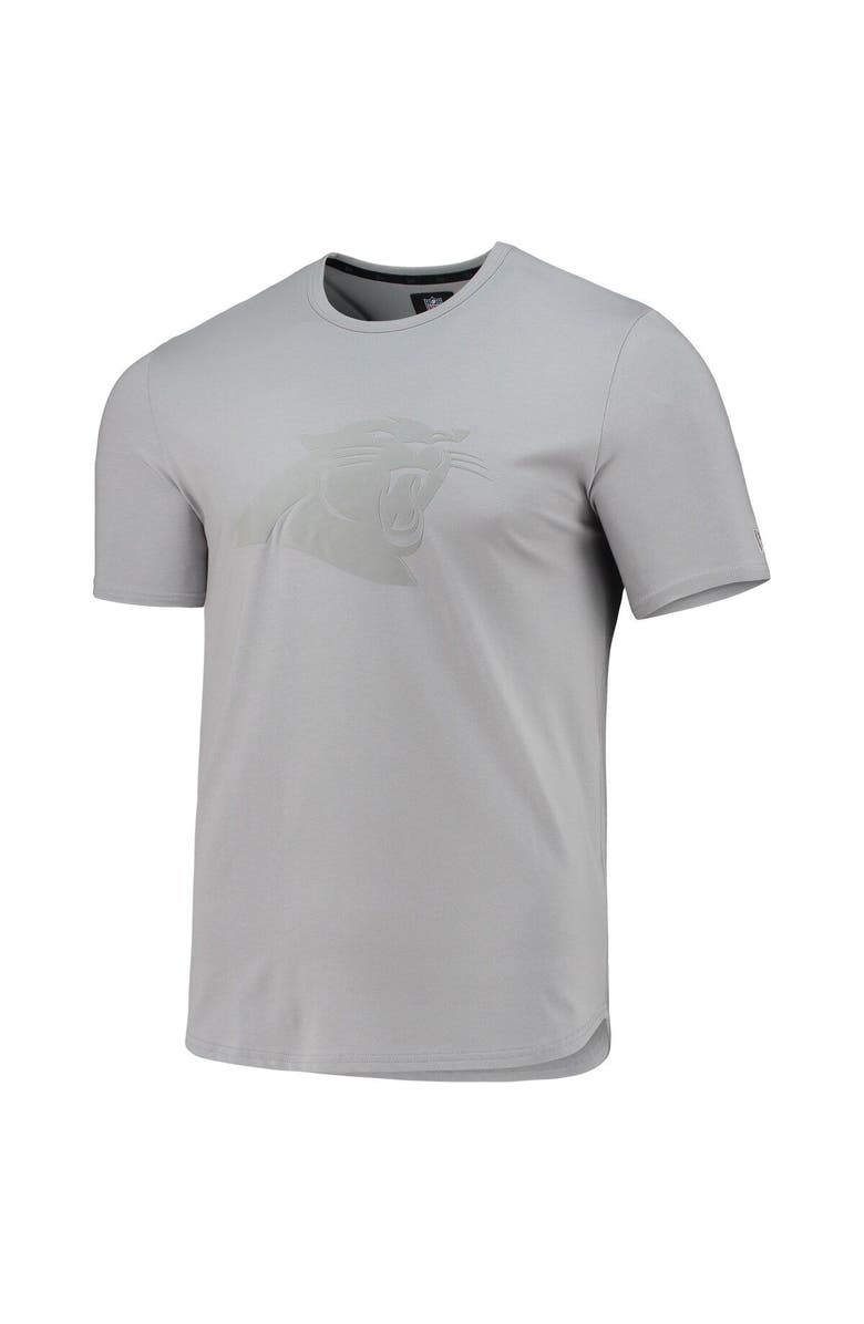 5TH AND OCEAN BY NEW ERA Men's 5th & Ocean by New Era Gray Carolina Panthers Stretch Tri-Blend T-Shirt, Alternate, color, 