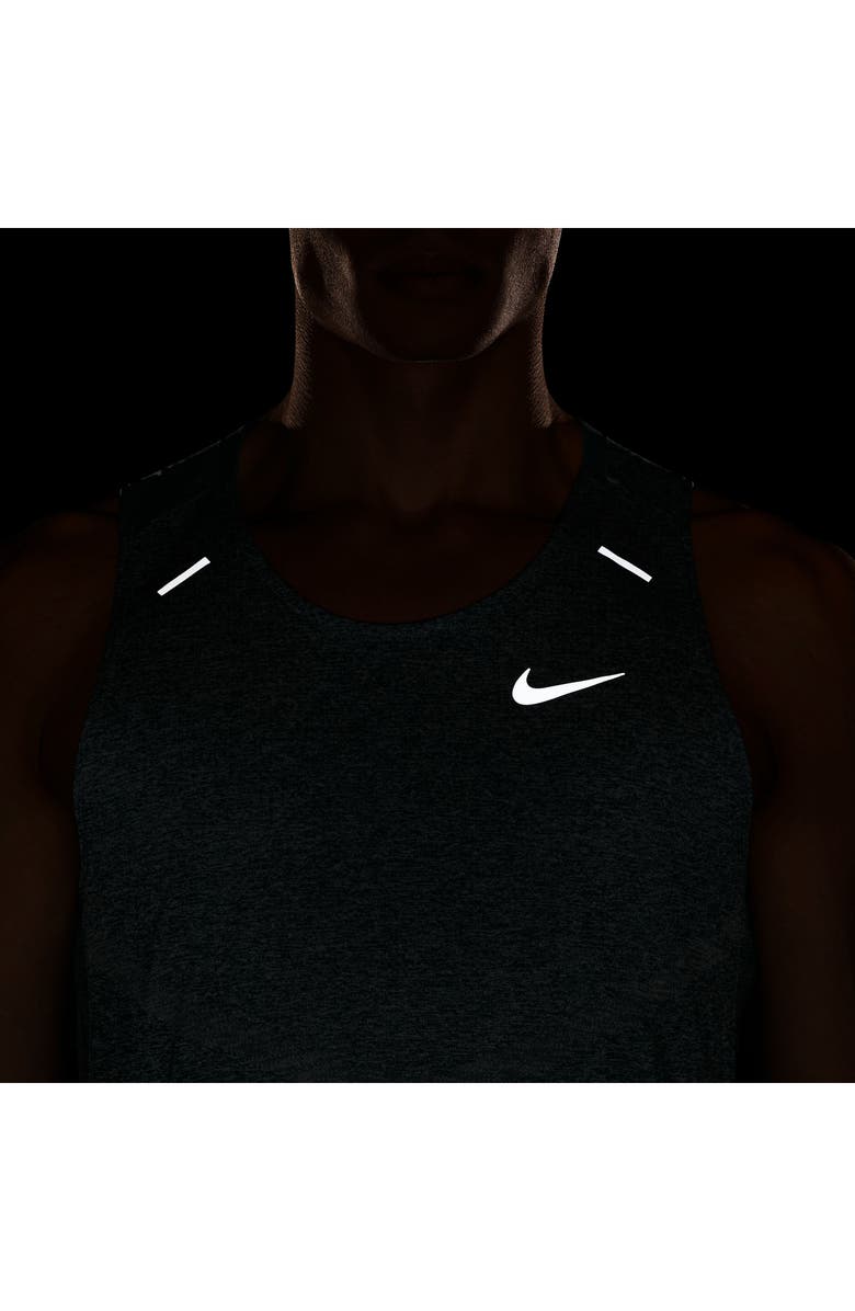 Nike Dri-FIT 365 Running Tank, Alternate, color, Vintage Green/ Heather/ Silver