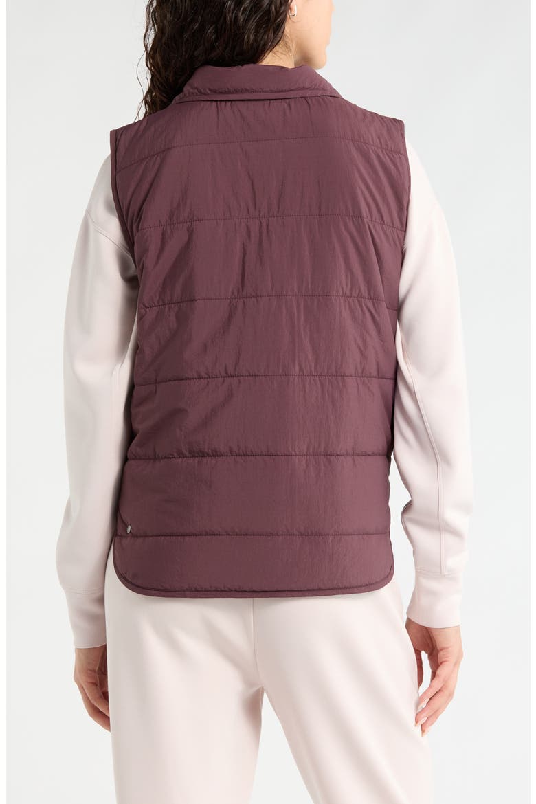 Packable Quilted Vest, Alternate, color, BURGUNDY FUDGE