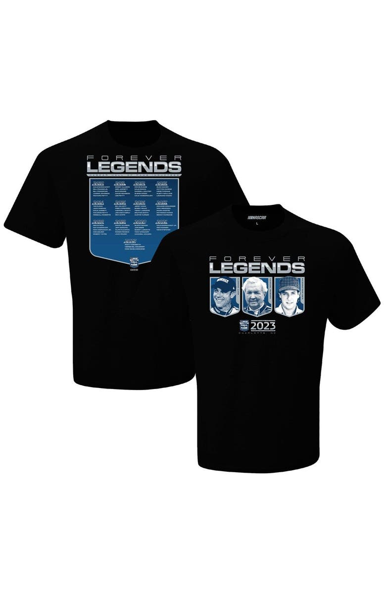 CHECKERED FLAG Men's Checkered Flag Black NASCAR Hall of Fame Class of 2023 Inductee T-Shirt, Main, color, Black