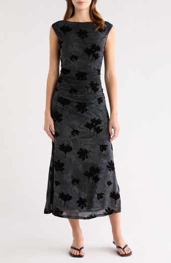 ASTR the Label Tionne Burnout Midi Dress