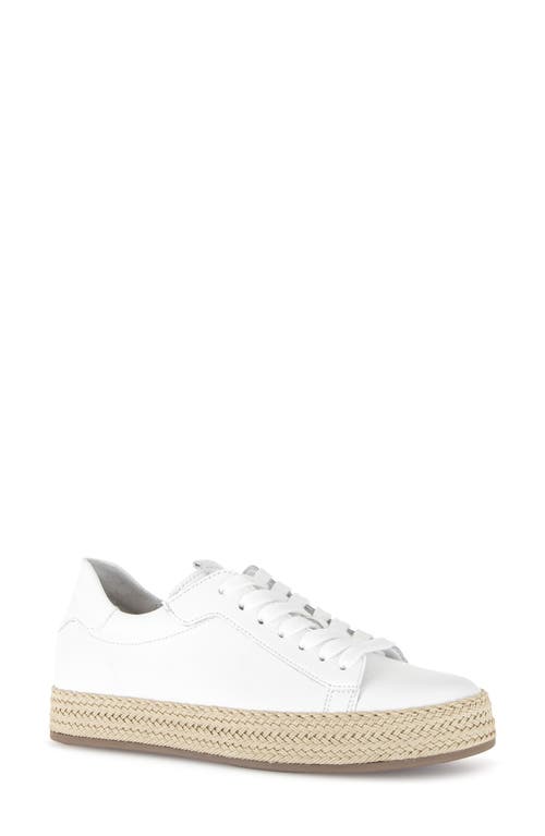 Gabor Espadrille Sneaker In White