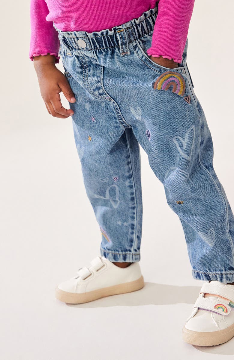 NEXT Kids' Hearts & Rainbows Jeans, Alternate, color, 