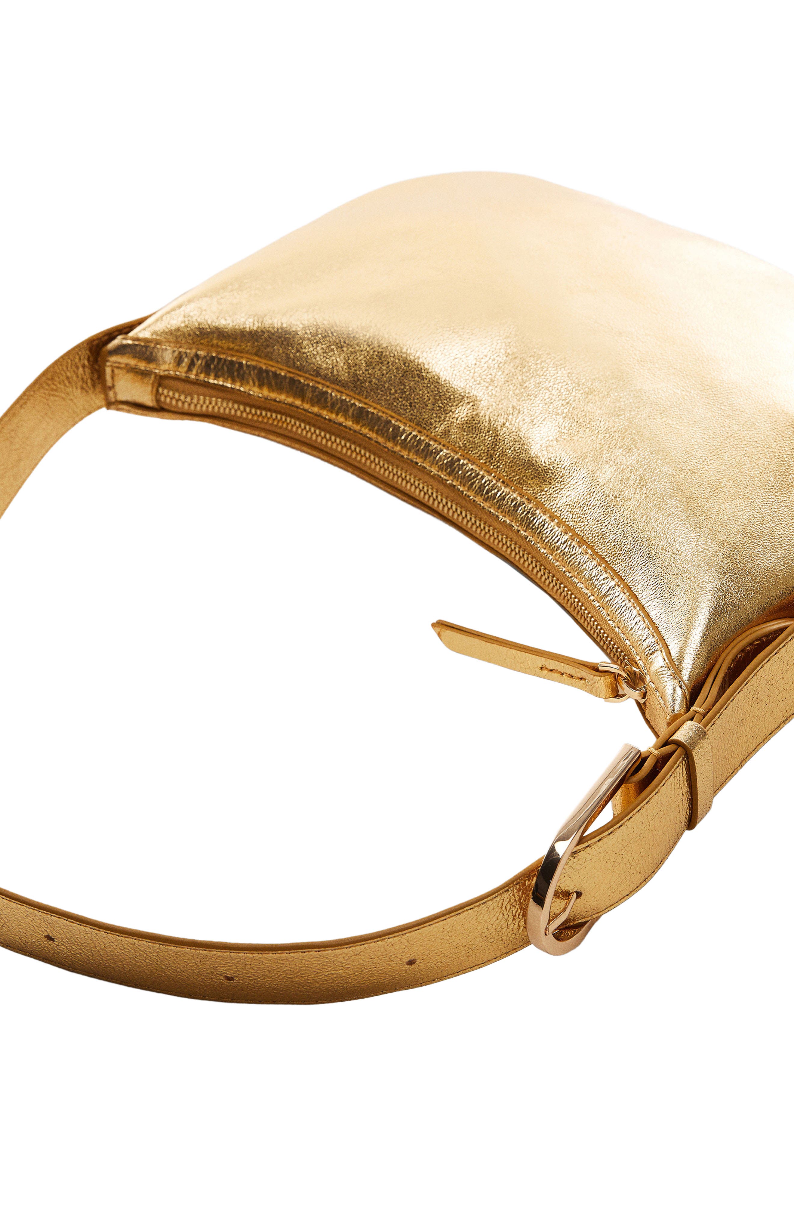 MANGO Leather Shoulder Bag, Alternate, color, 
