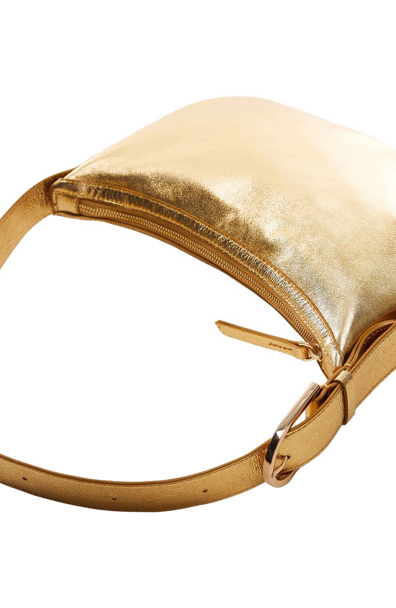 MANGO Leather Shoulder Bag, Alternate, color,