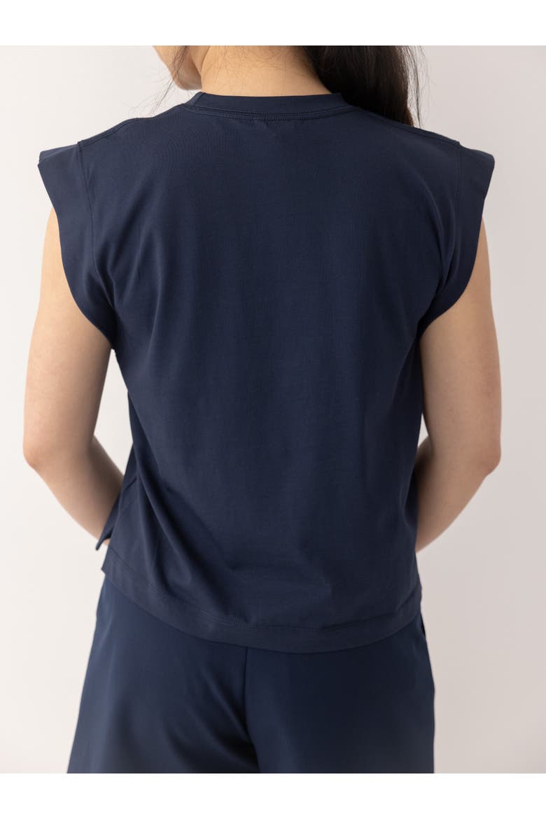 The Sleeveless Shirt, Alternate, color, Navy