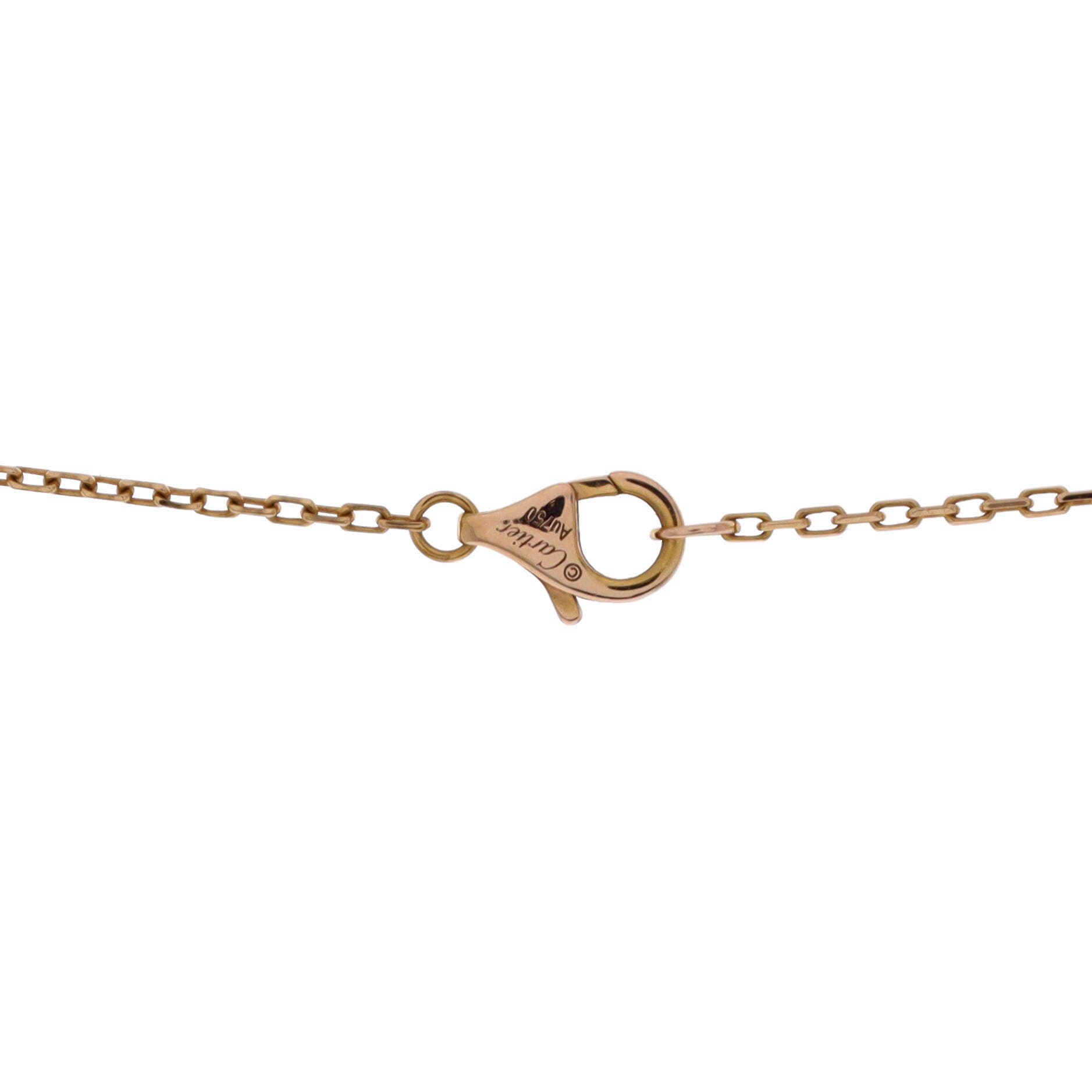 Juste un Clou Pendant Necklace 18K Rose Gold and Pave Diamonds, Alternate, color, Metallic Gold
