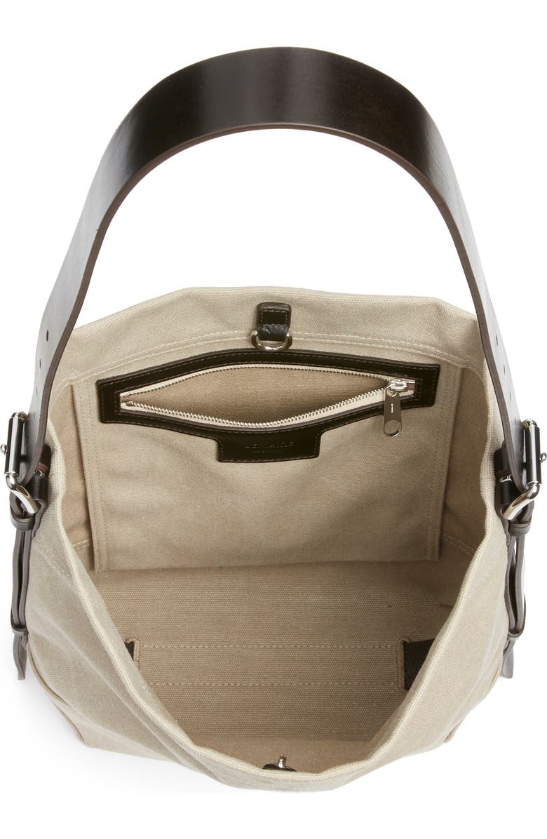 Lemaire Small Belted Canvas Tote, Alternate, color, Dark Linen