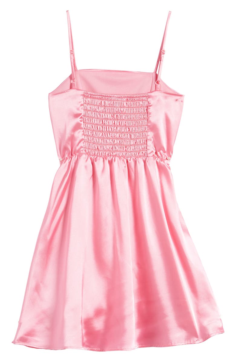 Kids' Ruffle Satin Dress