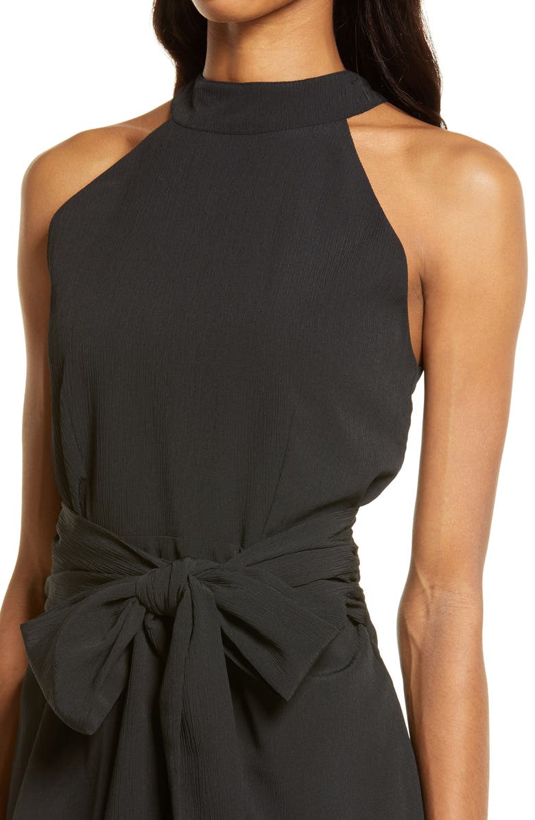 AREA STARS Maia Halter Neck Cocktail Dress, Alternate, color, 