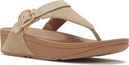 FitFlop Lulu Buckle Suede Toe-Post