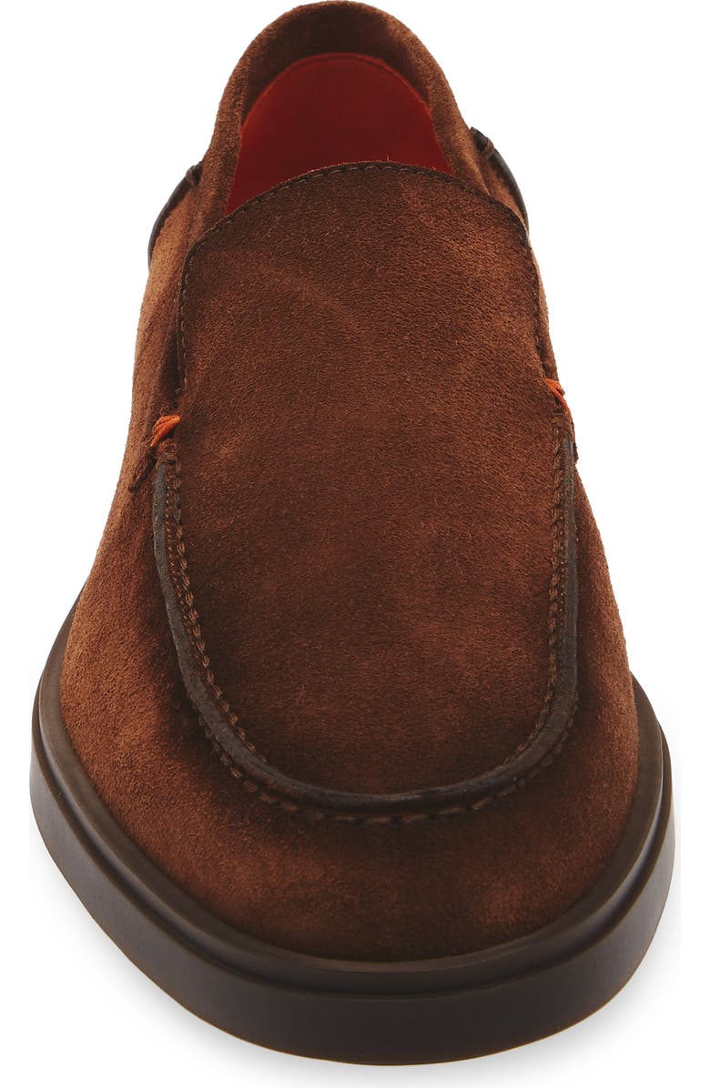 Santoni Drain Slip-On Loafer, Alternate, color, Brown