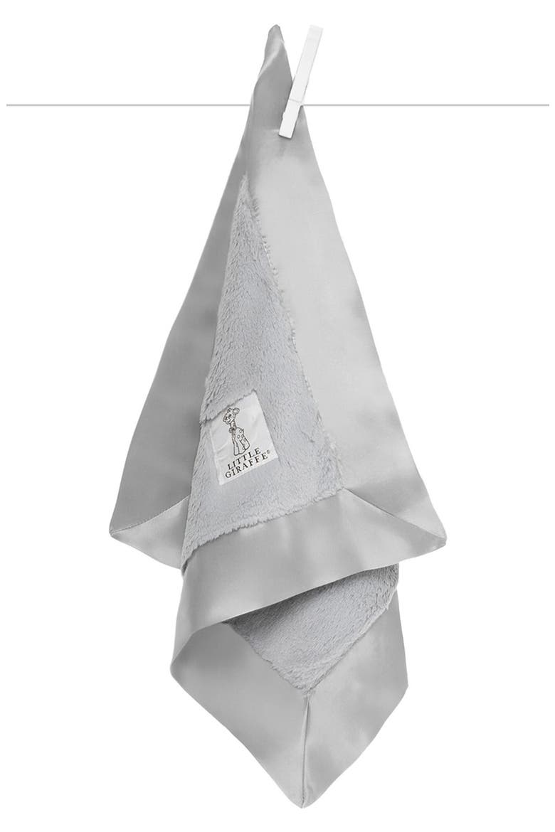 Luxe Faux Fur Blankie, Main, color, SILVER