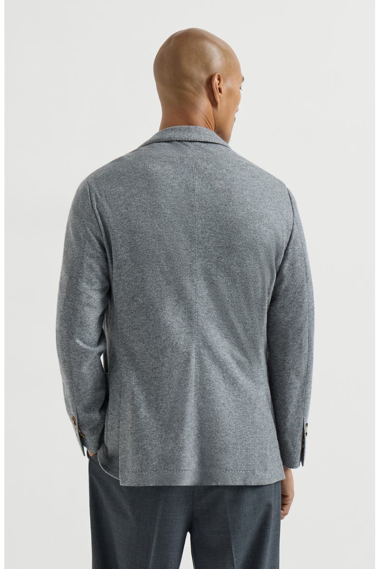 Cashmere jersey blazer, Alternate, color, Graphite