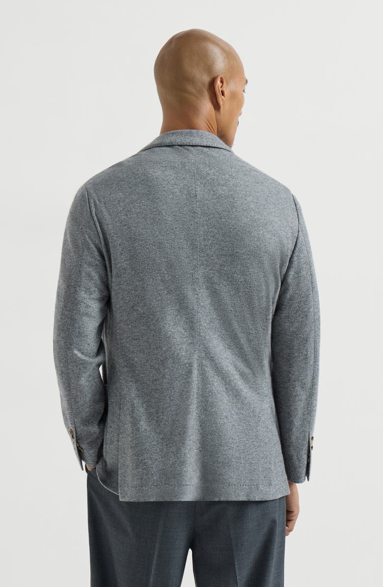 Brunello Cucinelli Cashmere jersey blazer, Alternate, color, Graphite