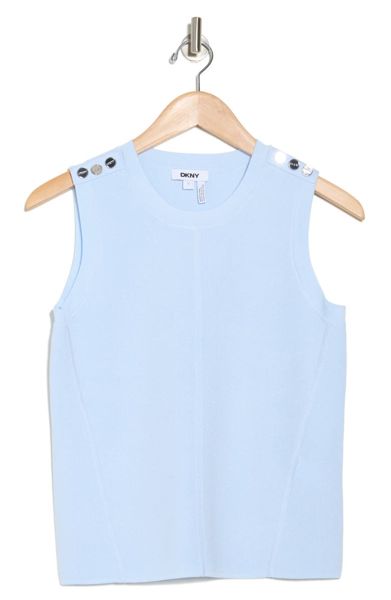 DKNY Shoulder Button Sleeveless Sweater, Alternate, color, 