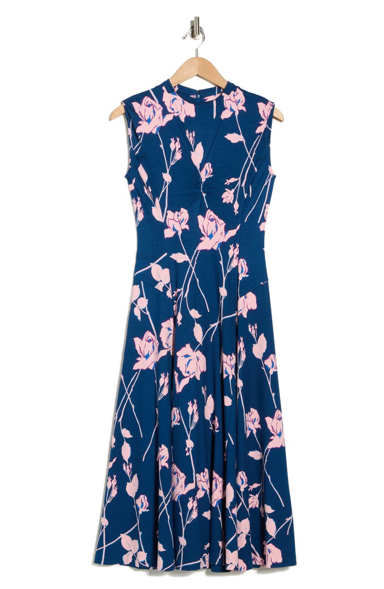DVF Leora Floral Sleeveless Dress, Alternate, color, Final Act Floral Blush Pink