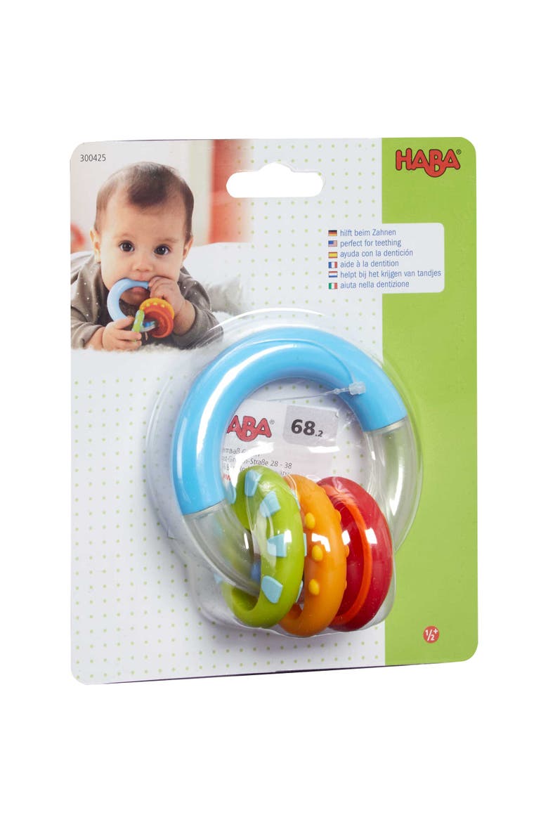 Nobbi Silicone Teether and Clutching Toy, Alternate, color, Multi