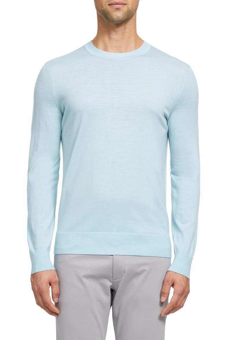 Regal Crewneck Sweater, Main, color, SEAFOAM
