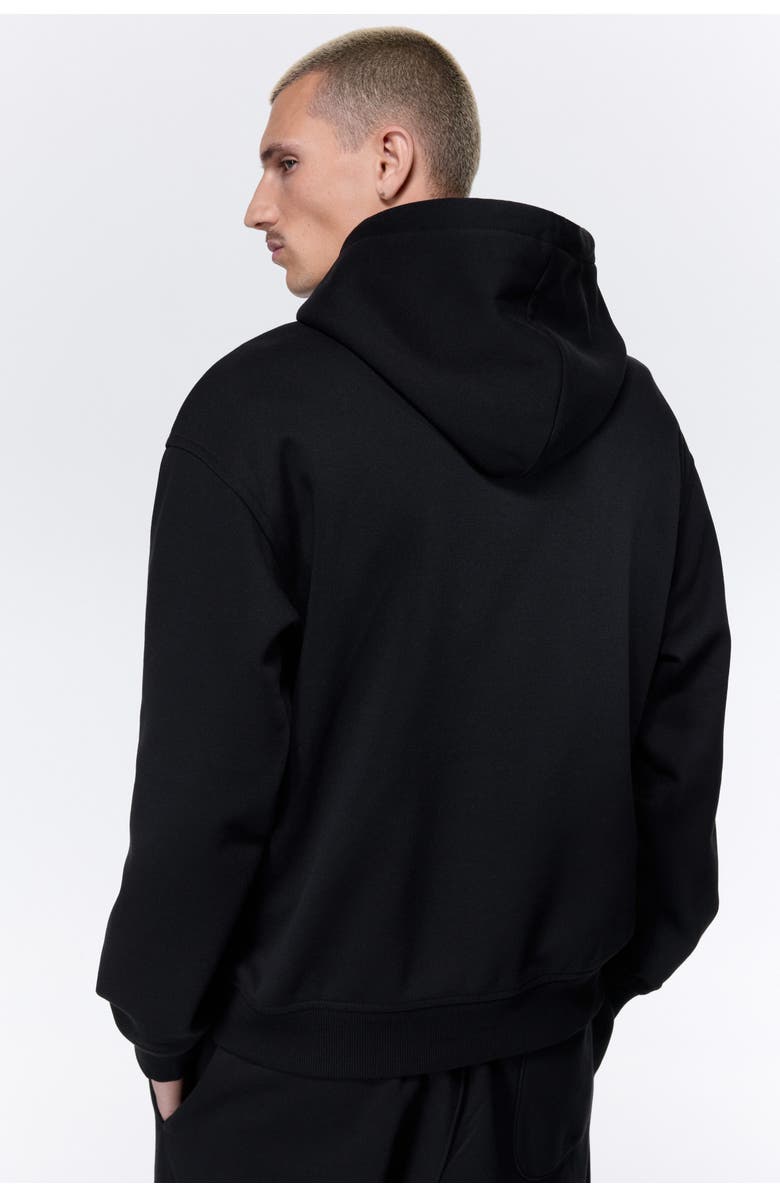 H&M Loose Fit Hoodie, Alternate, color, Black