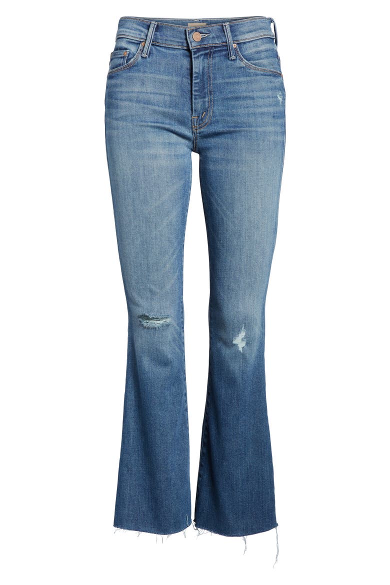 Frayed Ankle Jeans, Alternate, color, WILD