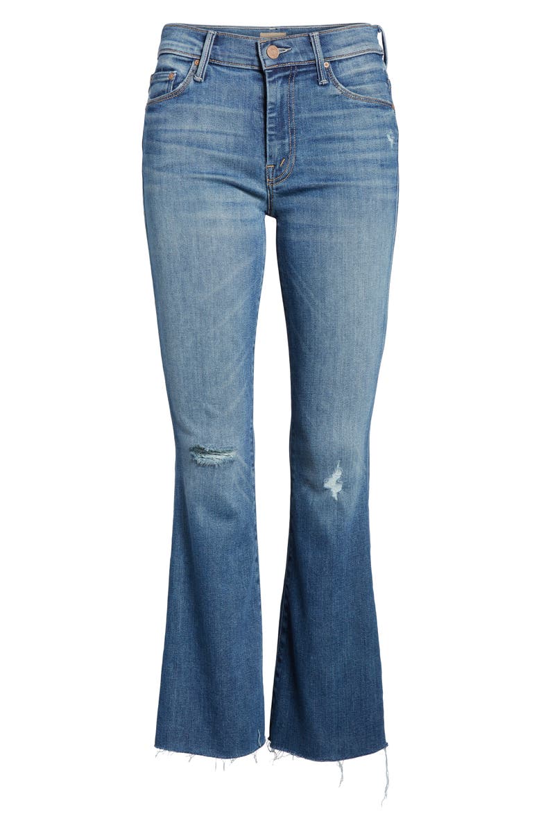 MOTHER Frayed Ankle Jeans, Alternate, color, 