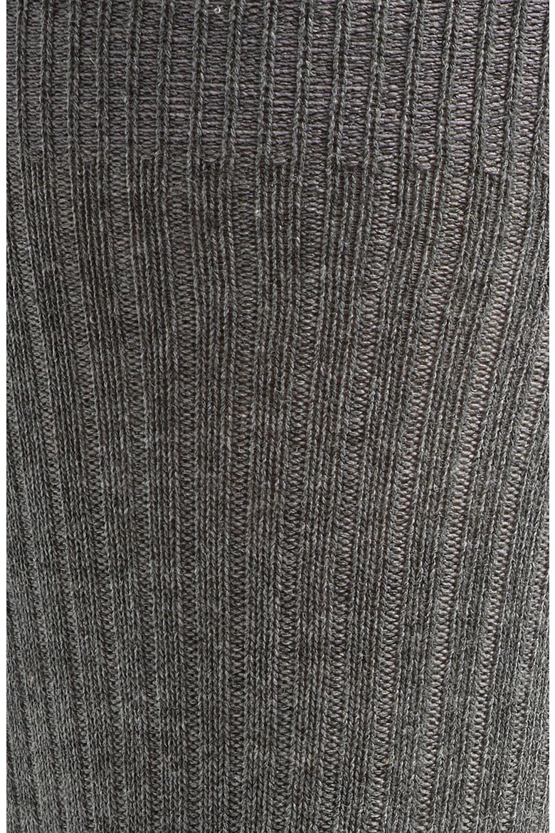 Casual Rib Crew Socks, Alternate, color, GREY HEATHER