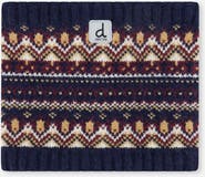 Deux par Deux Fair Isle Jacquard Fleece-Lined Knit Neckwarmer