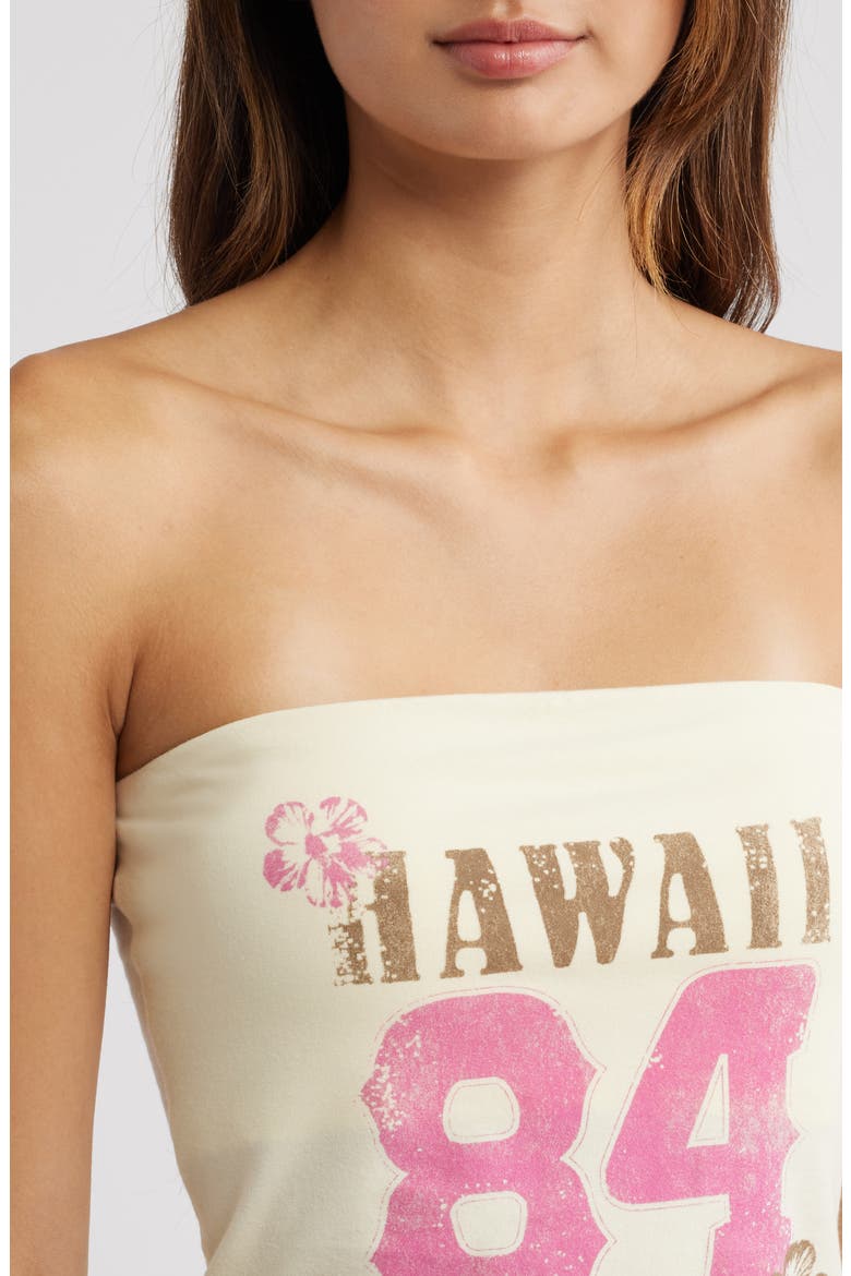Hawaii 84 Tube Top, Alternate, color, YELLOW