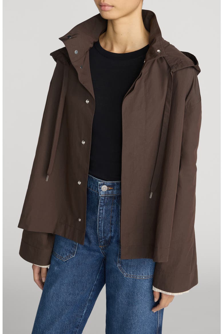 The Cropped Canopy Jacket, Alternate, color, ASH BROWN