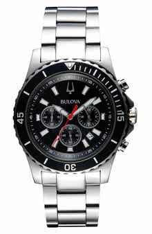 BULOVA Chronograph Quartz Bracelet Watch, 44mm