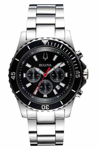 BULOVA Chronograph Quartz Bracelet Watch, 44mm