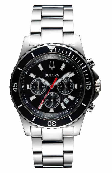 BULOVA Chronograph Quartz Bracelet Watch, 44mm