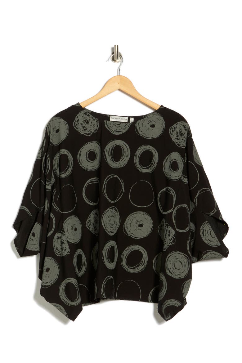 Scribble Dot Top, Alternate, color, BLACK