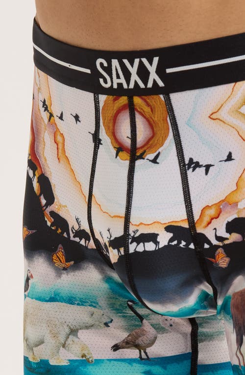 Saxx Volt Breathable Sim Fit Mesh Boxer Briefs In Multi