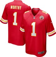 Nike Men's Nike Xavier Worthy Red Kansas City Chiefs  Player Game Jersey