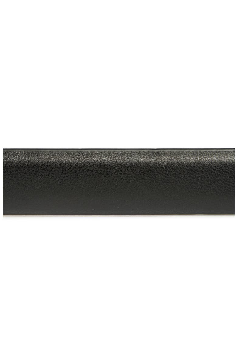 Faux Leather Skinny Belt, Alternate, color, BLACK