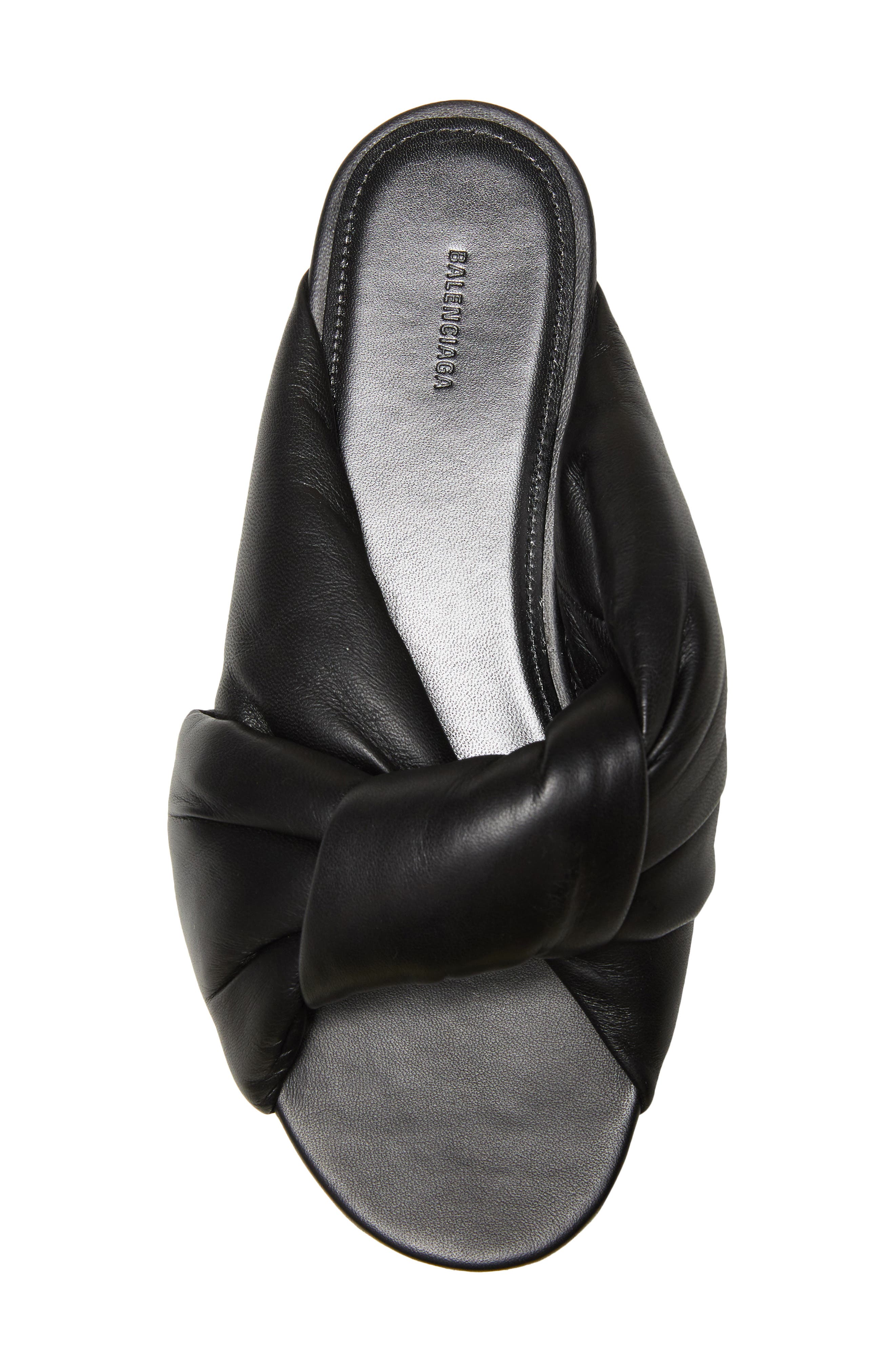 Balenciaga Drapy Slide Sandal, Alternate, color, 