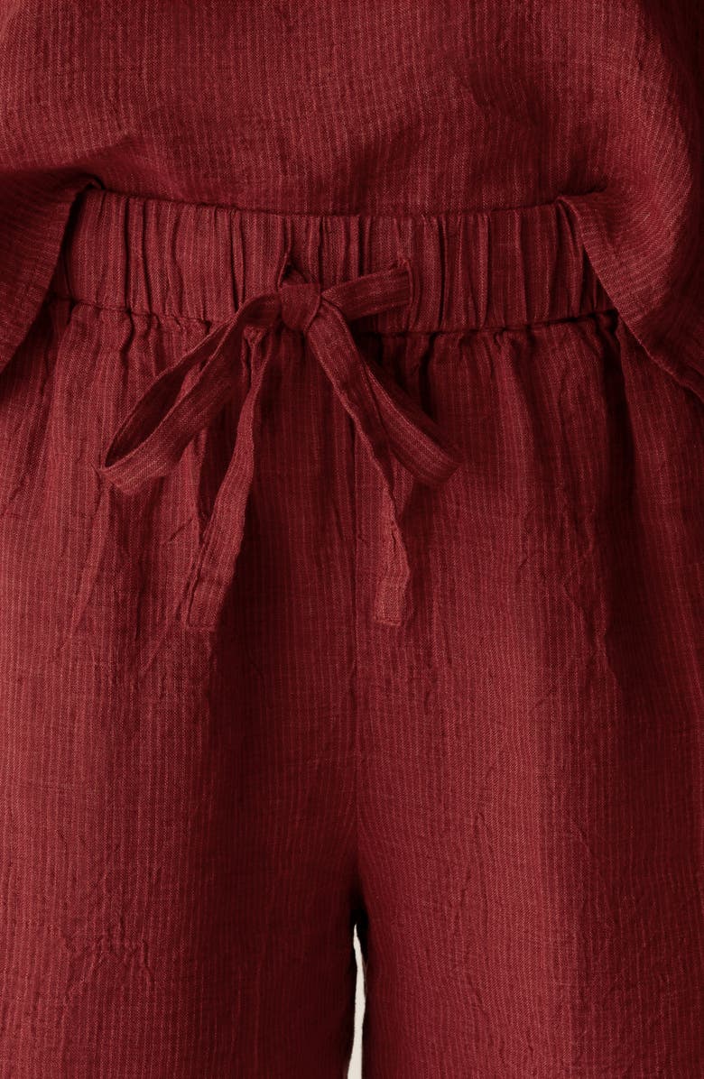 Eileen Fisher Organic Linen Drawstring Walking Shorts, Alternate, color, 